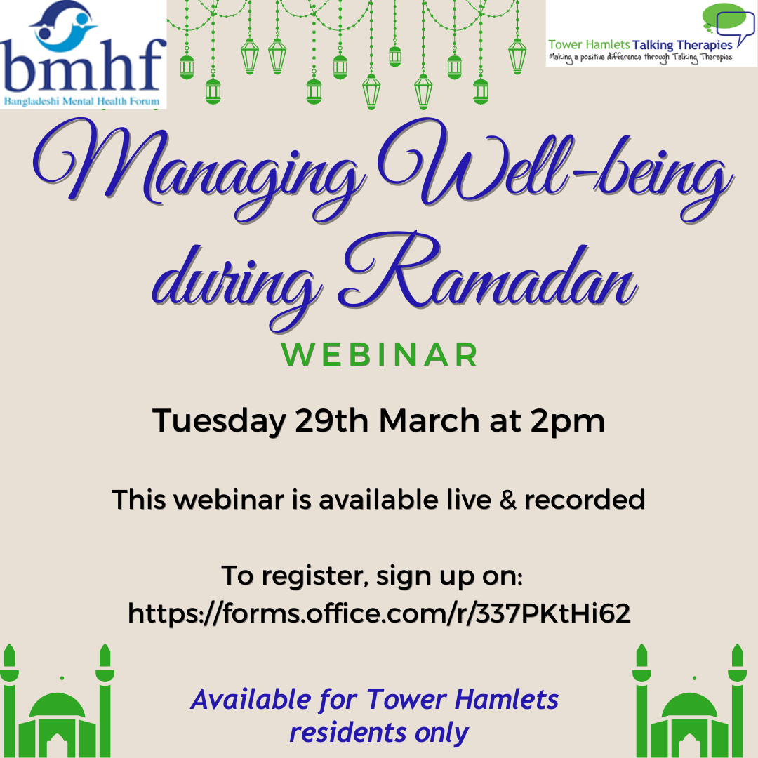 Managing Wellbeing During Ramadan Webinar