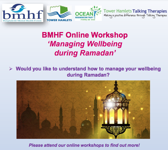 Managing Wellbeing During Ramadan - BMHF Online Workshop