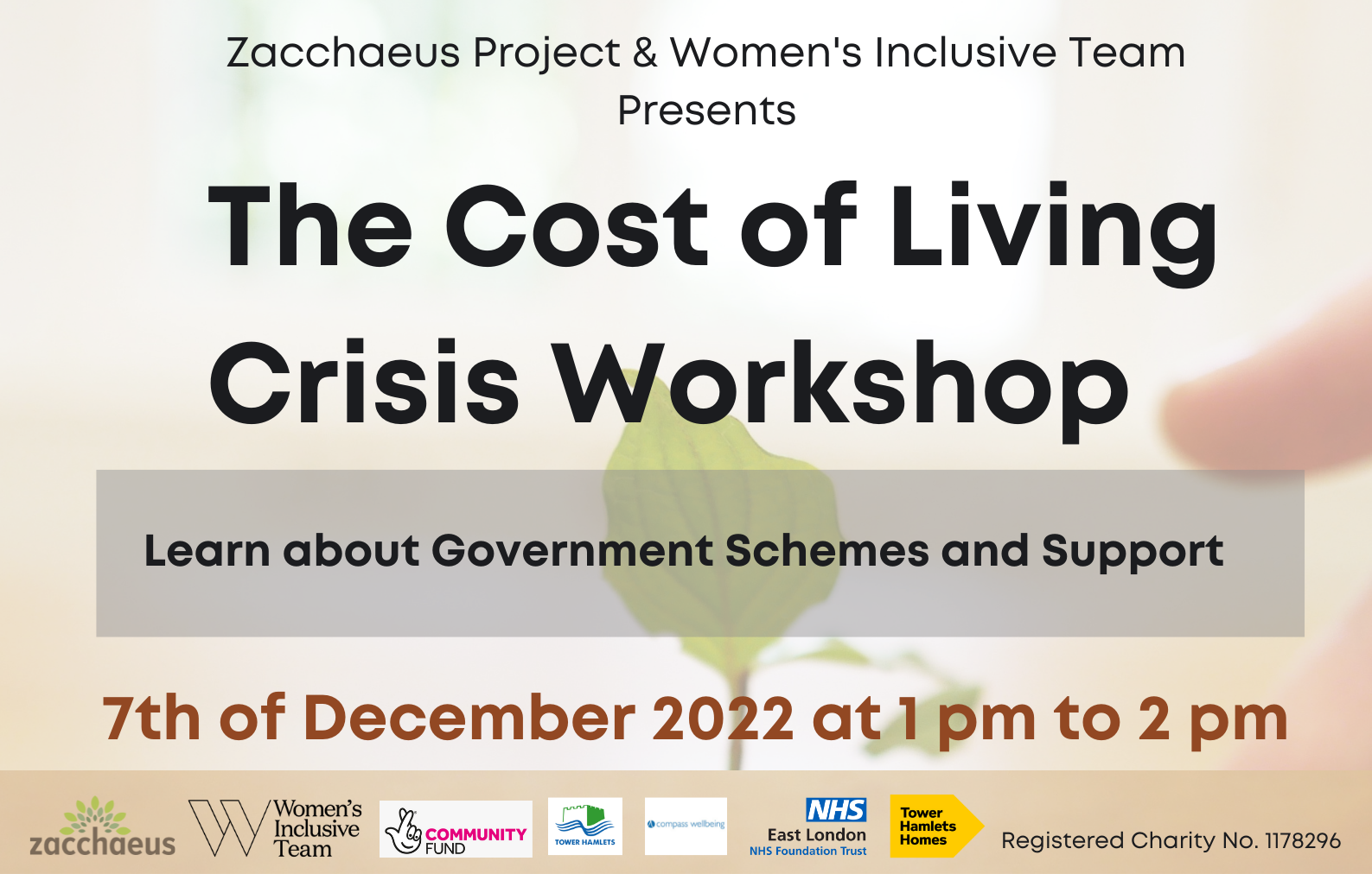 The Cost of Living Crisis Workshop